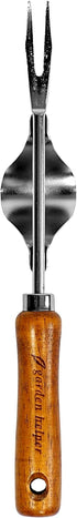 Weed Puller Heavy Duty Japanese Steel with Wood Handle, Hand Weeding Tool, Manual Weeder for Garden, Quick and Easy Weed Pull Tool, Made in Japan,...