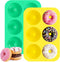 Silicone Donut Molds - Non-Stick Silicone Doughnut Pan,BPA free, Heat resistant, Dishwasher microwave safe,Perfect for baking Donut, cake, cookie,...
