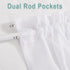 PONY DANCE Side Door Window Curtains for Front Door, French Door Curtain for Small Window Sidelight, White Voile Sheer Rod Pocket Kitchen Door Cur...