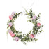 Floral Fall Artificial Baby Breath Flower Halo Wedding Crown Lilac Bridal Headpiece Greenery Crown HC-24 (F-pink)...