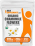 BulkSupplements.com Organic Chamomile Extract Powder - Herbal Supplement, Sourced from Chamomile Flowers - Vegan & Gluten Free, 800mg per Serving,...
