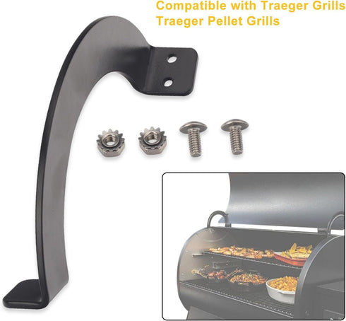 Grills Side Door Stop Arc & Grills Lid Hinge Kit Compatible with Traeger Grills, Traeger Pellet Grills, Include One Left Side And One Right Side H...