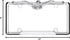 Cruiser Accessories 22330 Eagle License Plate Frame, Chrome,1 Frame...