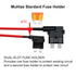 MuHize Fuse Tap Kit 5 Pack - Upgraded 12V Automotive Add-a-Circuit Taps, Locking Clip Adapter with 5A Blade Fuse for Car Truck SUV | Anti-Vibratio...