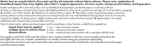 HeatnBond Liquid Vinyl Water Proof and Stain Resistant Gel Coating, 8.68 oz...