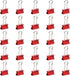 JAM PAPER Colorful Binder Clips - Small - 3/4 Inch (19 mm) - Red Binderclips - 25/Pack...