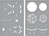 Spellbinders Snowflake Ornaments Stencil, Clear...