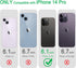 JJGoo Compatible with iPhone 14 Pro Case, Clear Soft Shockproof Protective Slim Thin Bumper Cover Transparent Phone Case, Translucent Blue...