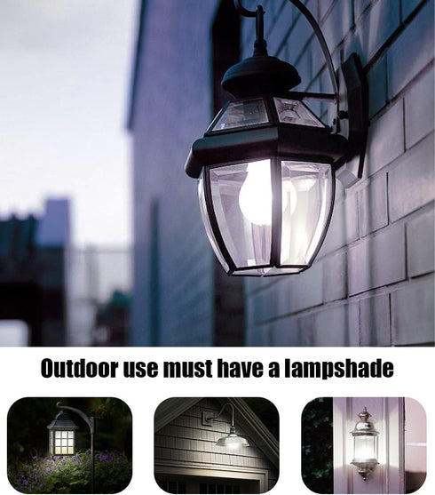 Emotionlite Dusk to Dawn Sensor Light Bulbs Outdoor, Neutral White LED Bulbs, 60 Watt Equivalent, Automatic On/Off, Porch, Patio,Garage, Hallway, ...