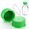 5pcs GL45 Screw Caps with Pouring Ring for Laboratory Glass Bottles, Polypropylene, 45 mm (Green)...