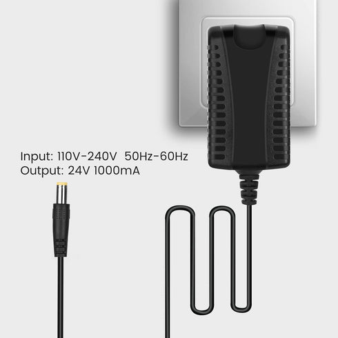 24V Power Cord for Legiral Le3 Le6 Le9 Le11 Portable Massage Gun AC/DC Adapter Massage Gun 24V1A Charger Power Supply...