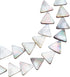 BENECREAT 27pcs 40cm Natural Black Lip Shell Bead Strands Triangle Shell Loose Beads Strands for Necklace Bracelet Jewelry Making, Mother's Day Gi...