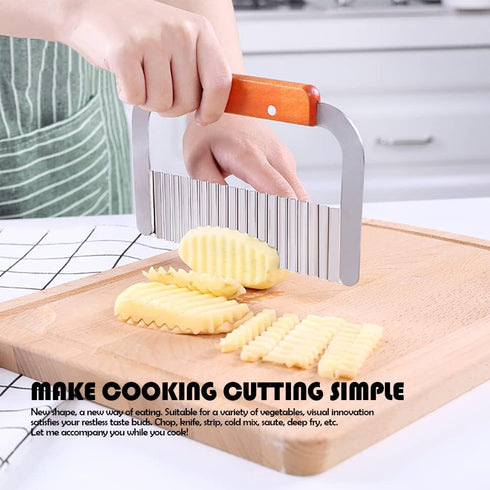 2PCS Stainless Steel Wavy and Straight Soap Mold Loaf Potato Vegetable Cutter Cutting Tool...