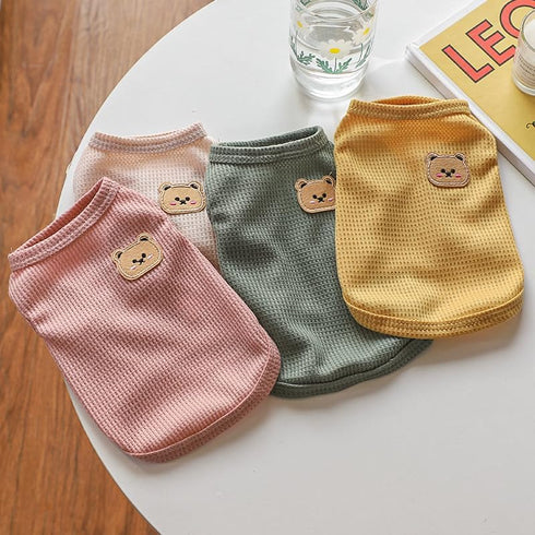 RichePet 4 Pieces Dog Shirts with Breathable and Comfort Small Medium Dog cat pet Clothing Spring Dog Outfits for Small Puppy Cat Pets (X-Large), ...