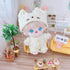 niannyyhouse 20cm Plush Doll Clothes Cat Hat Woolen Thread Onesies 8in Doll Accessories (B)...