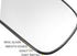 X AUTOHAUX Car Rearview Right Passenger Side Heated Mirror Glass Replacement W/Backing Plate for Honda CR-V 1997 1998 1999 2000 2001 2002 2003 200...
