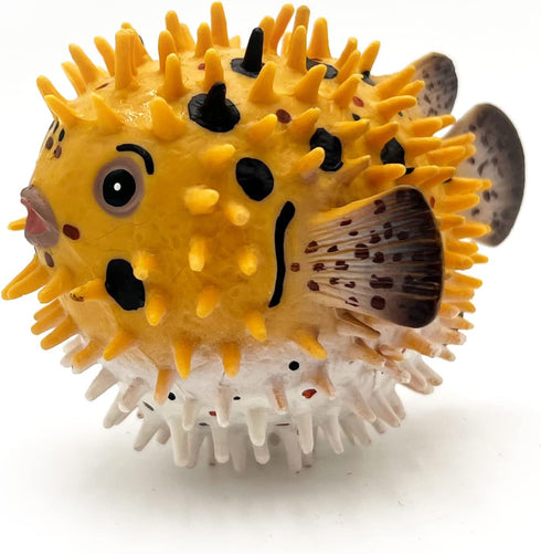 Gemini&Genius Pufferfish Toy, Realistic Puffer Fish Action Figure, Real Blowfish Toy, Educational Gift, Display and Play Toy, DIY Craft Decor, Swi...
