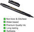 Refill Hand Lettering Pens, 4 Size Black Ink Calligraphy Pen Brush Lettering Pens Markers for Beginners Writing, Card Making, Signature, Illustrat...