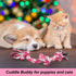 Dog Rope Toys, 3 Knots Chew Rope Toy for Medium and Small Dogs, Natural Cotton Dog Pull Rope for Tug of War and Teeth Cleaning (Pink)...