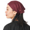 CHARM Womens Linen Head Band Mens Bandana Natural Elastic Hairband Sports Fashion Wrap Burgundy...