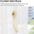 Magnetic Window Curtain Rope Holdbacks, 2 Pieces Simple and Elegant Sunflower Decorative Knitted Cord Drapery Holder Curtain Tieback Accessories f...