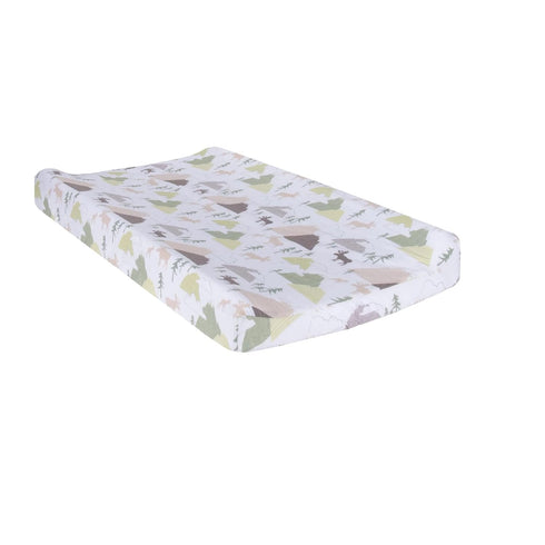 Trend Lab Mountain Baby Changing Pad Cover 100% Cotton Cover for Baby Nursery, Fits A 16 in x 32 in Standard Changing Pad...