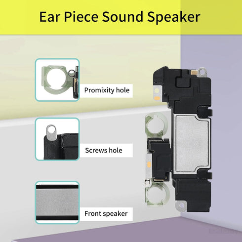 Earpiece Front Speaker Replacement for iPhone 11 6.1" Repair for iPhone11 Earspeaker Ear Piece with Ambient Light Sensor Fix Proximity Sensor Asse...