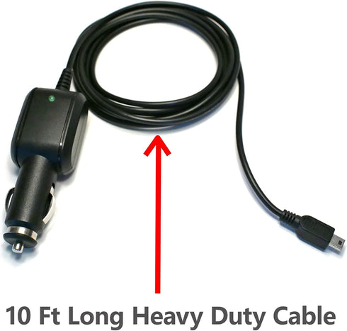 EDO Tech 10 Ft Mini USB Car Charger Cord for Uniden Bearcat Radio Scanner BCD160DN BC125AT BC75XLT BCD325P2 BCD436HP Homepatrol-2......