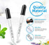 Eye Dropper for Essential Oils, Pipettes Dropper with Black Rubber Head, Calibrated Thick Glass Medicine Dropping Pipettes, 1ml Dropper Measurer, ...