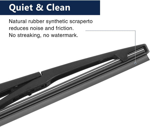 X AUTOHAUX Rear Windshield Wiper Blade Arm Set for Mazda 2 2007-2014 14 Inch 355mm...