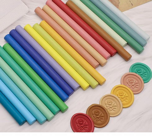 Wax Seal Sticks 10 Pcs? Sealing Wax Sticks Use with Glue Gun Wax Sticks for Stamp Seals Seal Wax Seal Stamps?Make Letters Wedding Invitations Lnvi...