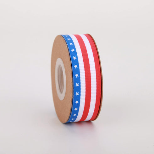 10 Yards American Flag Ribbons 3/4 Inch Patriotic Ribbon for Memorial Day, Veterans Day, 4th of July, President's Day, USA Decorations(3/4")...