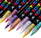 Guangna Direct Liquid Soft Head Acrylic Marker Pen 12 Colors Student Special Non-Transparent Stackable Watercolor Pen Marker Pen DIY Journal Graff...