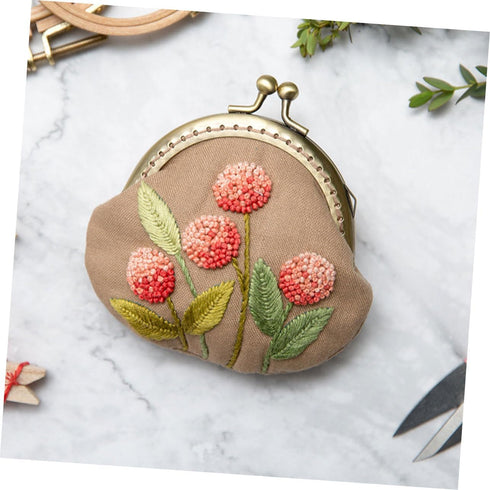 1 Set Womens Purses Coin Purse Womens Wallet Mini Gifts Mini Purses Mini Lock Bag Handmade Embroidery Tool Embroidery Kit for Beginners Embroidery...