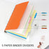 FYY Clear A5 Notebook Binder 6 Ring - Transparent A5 Binder Loose Leaf Notebook Clear Cover Plastic, Refillable A5 Notebook Binder with 45 Sheets ...