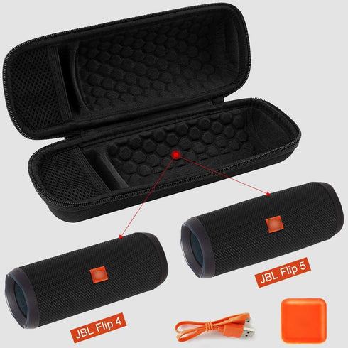Comecase Portable Bluetooth Speaker Case for JBL FLIP 6 / 5 / 4, Hard Travel Storage Holder with Adjustable Shoulder Strap, Waterproof Speaker Cas...