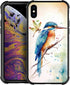 CARLOCA Compatible with iPhone XR Case, for Girls Women Boys Men Young,Watercolor Bird Dragonfly Pattern Design Shockproof Anti-Scratch Case for i...