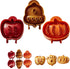 Fall Hand Pie Molds Set of 3, 3D Christmas Pie Mould Dough Press Mold Tool with Apples Pumpkins and Acorn Shape, Mini Pumpking Pie Decoration Wrap...