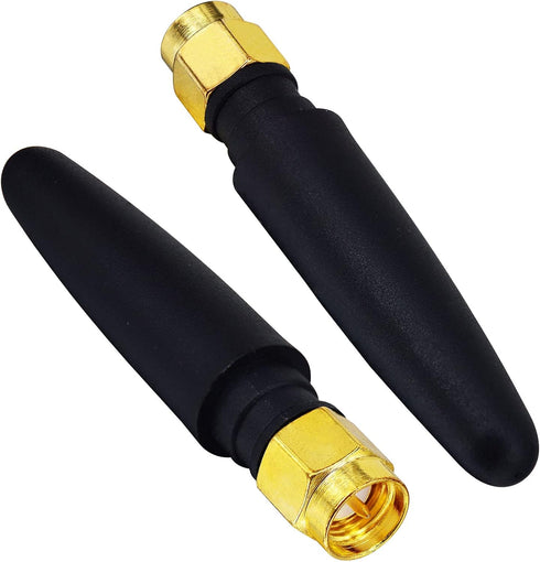 BOOBRIE 2-Pack 2.4GHz Mini WiFi Antenna 2dBi FPV Antenna Omni Directional SMA Male Omni-Directional Small PC WiFi Bluetooth Antenna Aerial Signal ...