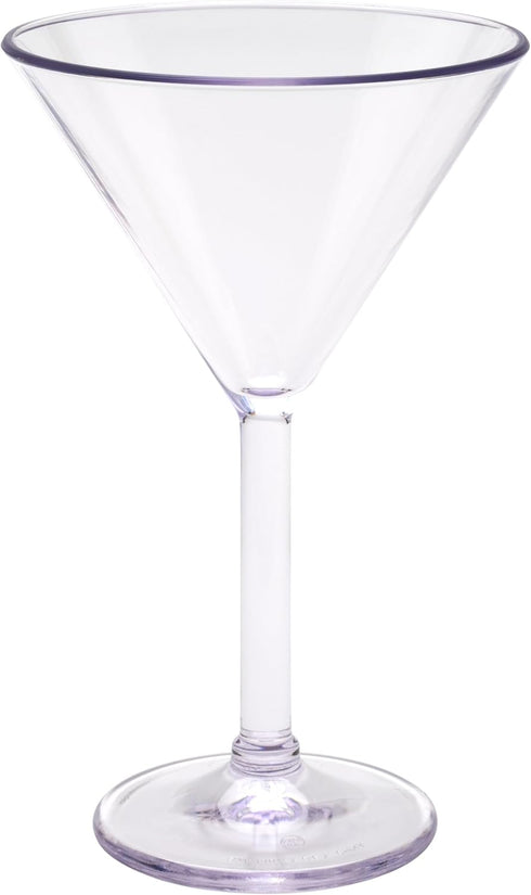 G.E.T. SW-1407-1-SAN-CL-EC Heavy-Duty Shatteproof Plastic Martini Glasses, 10 Ounce, Clear (Set of 4)...