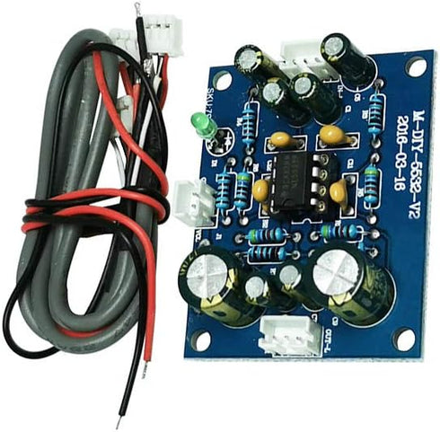 1Pcs NE5532 OP AMP HiFi Preamplifier Signal Amplification Board DC12V-35V for Bluetooth Pre-amp...