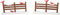 Department 56 Village Accessories Cardinal Christmas Fence Figurine Set, 2.5 Inch, Multicolor...