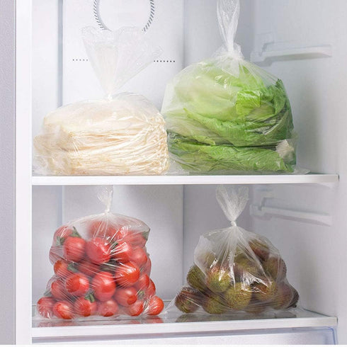 Food Storage Bags, 12 x 16 Plastic Produce Bag on a Roll, Fruits, Vegetable, Bread, Food Storage Clear Bags, Bread and Grocery Clear Bags, 350 Bag...