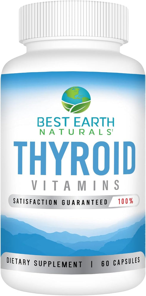 Best Earth Naturals Thyroid Support Supplement for Women and Men - 60 Capsules...