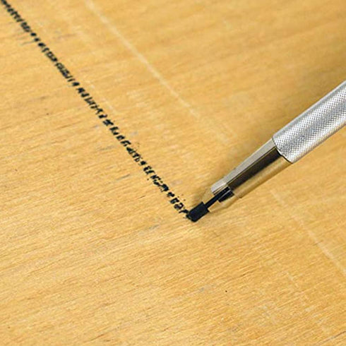 Carmel 2.8mm Mechanical Grease Pencil Holder + 25 Refills (Silver), Clutch Pencil with Thick Waxy Leads, Lead Holder for Drawing, Wax Pencil for H...