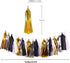MerryNine Tissue Tassels Garlands 30PCS, 14 Inch Garland Banner Paper Tassels for Wedding, Baby Shower, Event & Party Supplies Decoration (Gold/Si...