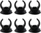 Sucker Clip 6pcs Black Plastic Replacement Fish Tank Aquarium Heater Suction Cups Clips Suckers...