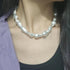 Baroque Pearl Necklace for Women Lrregular Pearl Choker Necklace Dainty White Pearl Beaded Necklace Vintage Pearl Charm Choker Necklace Birthday W...