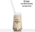 ALINK Reusable Clear Boba Straws, 13 mm x 10.5 in, Jumbo Hard Plastic Smoothie Straws for Bubble Tea, Popping Pearls, Pack of 8 with 2 Cleaning Br...