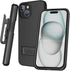 BELTRON Case Holster Combo for iPhone 15, Slim Protective Full Body Grip Case & Swivel Belt Clip 3 in 1 Combo with Kickstand/Card Holder Compatibl...